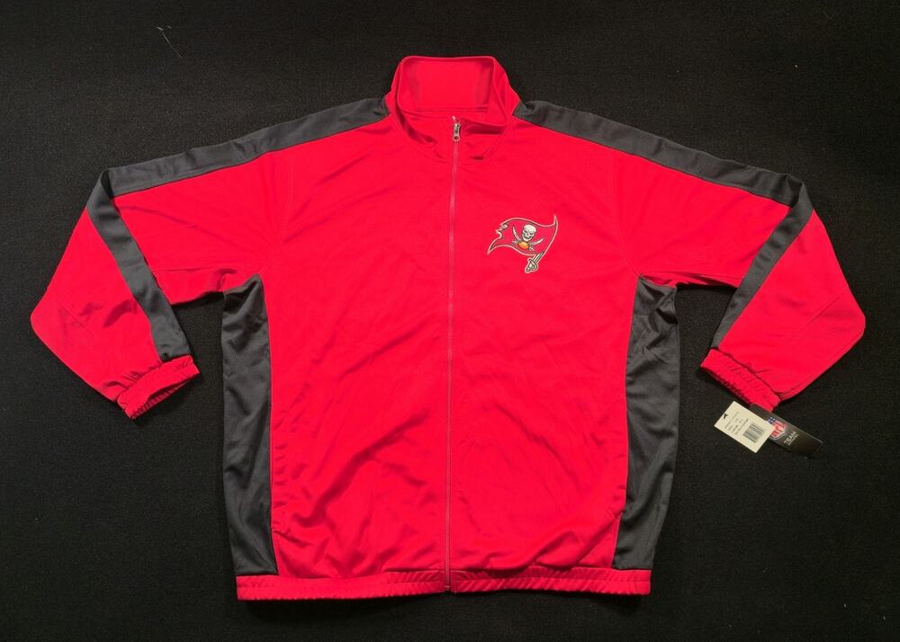 Tampa Bay Buccaneers NFL Team Apparel Red Full Zip Jacket Men's Size XXL, NWT